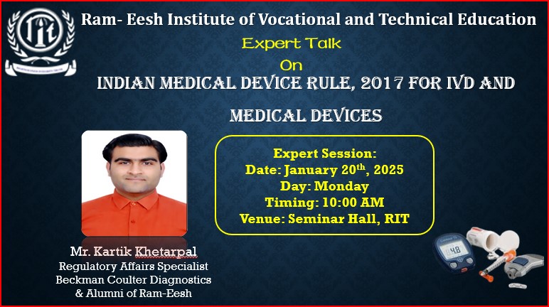 Expert talk on “Indian Medical Device Rule, 2017 for IVD & Medical Devices”